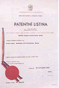 Prihlka patentu na vrobu kontaktnch oiek z r.1963.