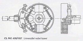 Patent of czech motorcycle company Jawa for universal foot gear shift.